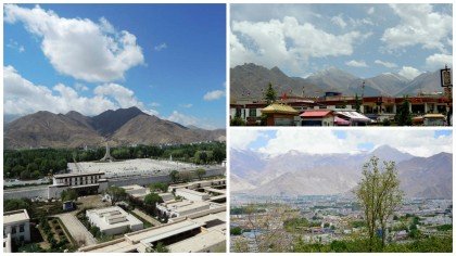 Montanhas ao redor de Lhasa