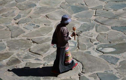 Roda de orações Lhasa Tibet