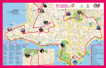 Mapa bus turistico