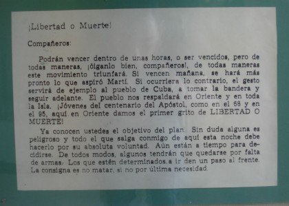 documento histórico museu da revolução havana