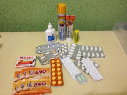Na necessaire de remédios
