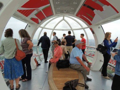primeira vez em londres De denteo da London Eye