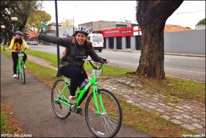 Passeio de bicicleta com Kuritbike