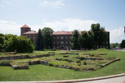Ruínas de parte do Castelo de Wawel